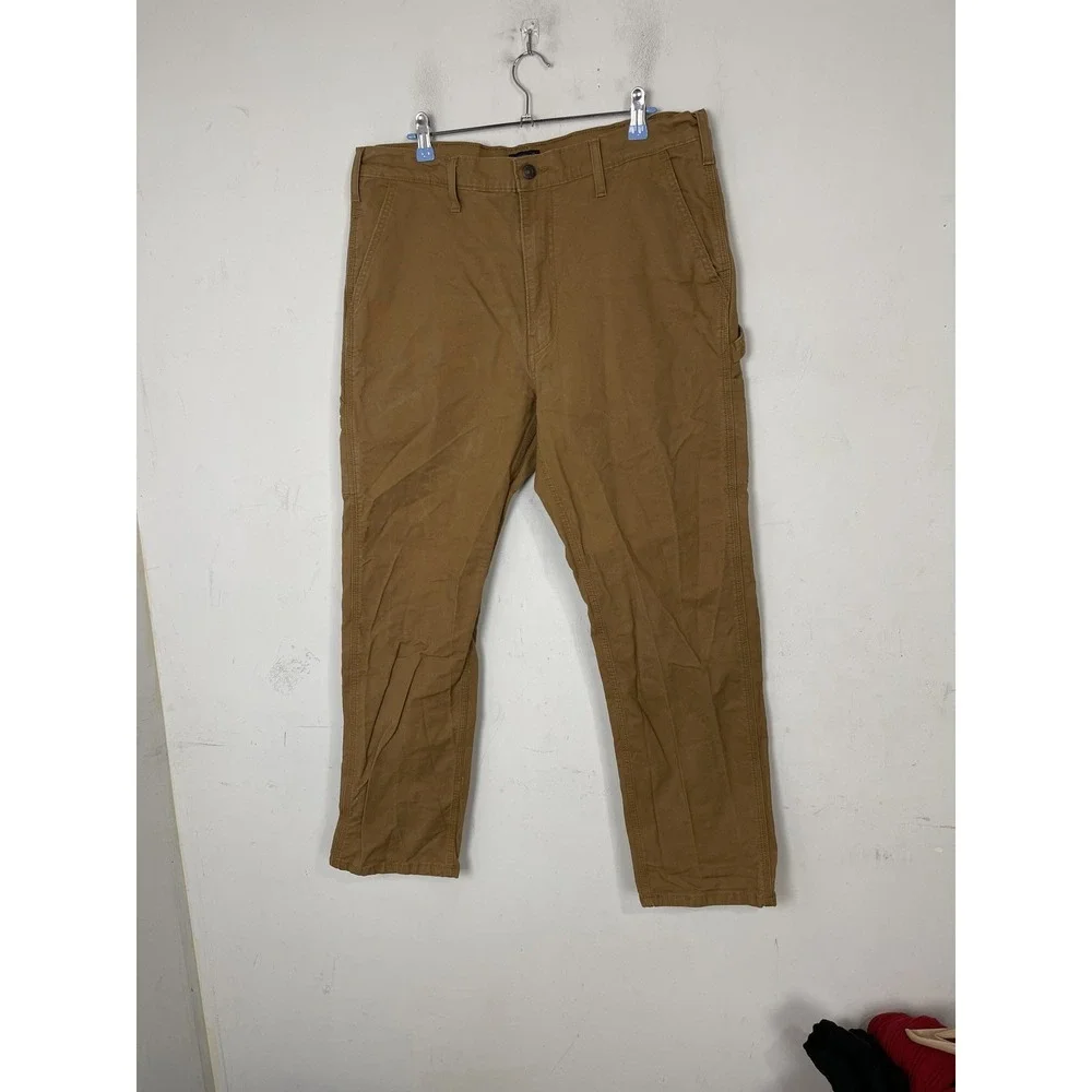 Levis Mens Pants 36x32 Tan‎ Khaki Chino Workwear Carpenter Canvas Cargo